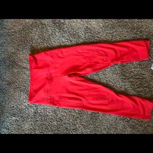 Zyia Hi Rise 20” Red Pocket Light N Tights